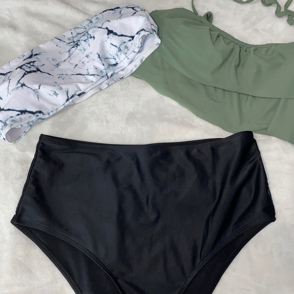 SHEIN 2 top swimsuit bikini mix& match with bottom